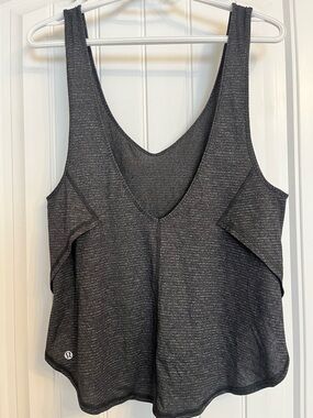 lululemon athletica Grey Split Hem Athletic Tank